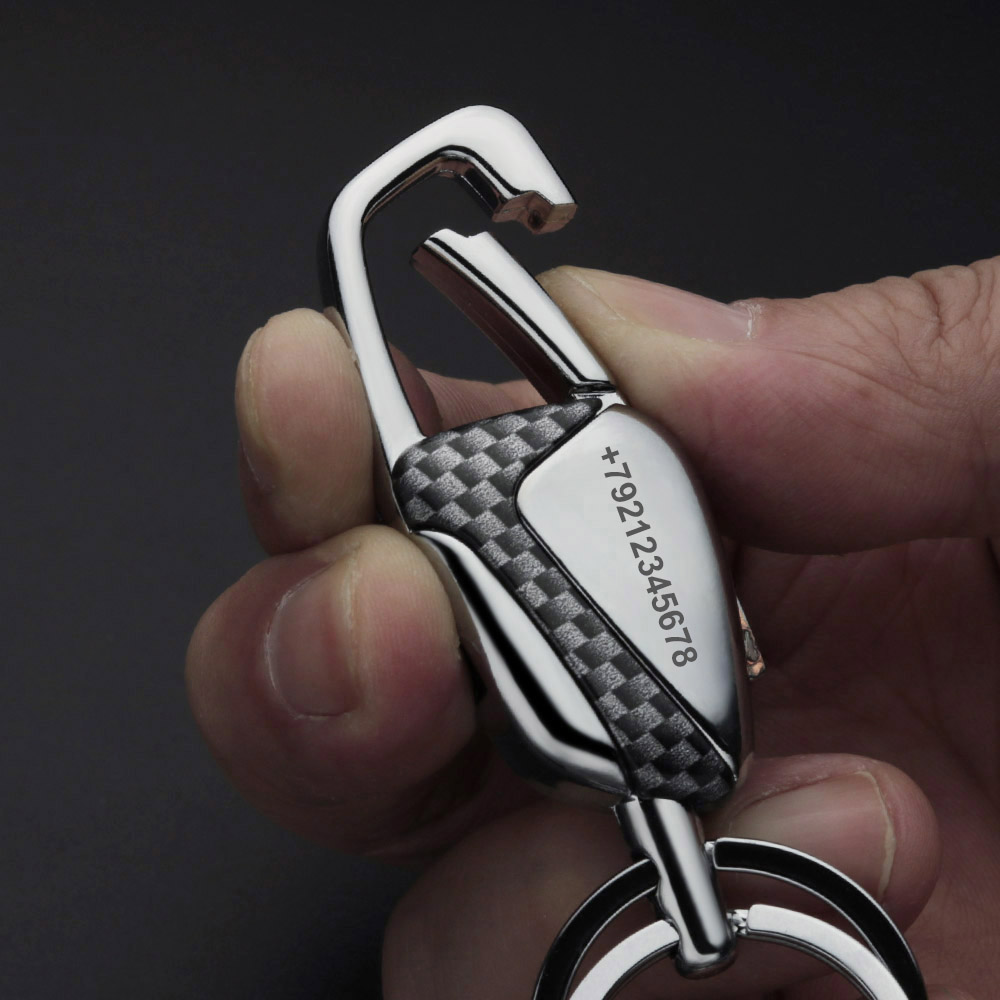 Personalized Keyring Double Sw - Initial Ring Custom review and price