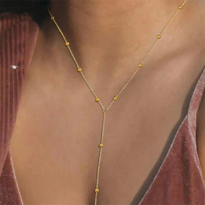 Vintage Gold Color Long Chain  - Birth Flower Necklace review and price