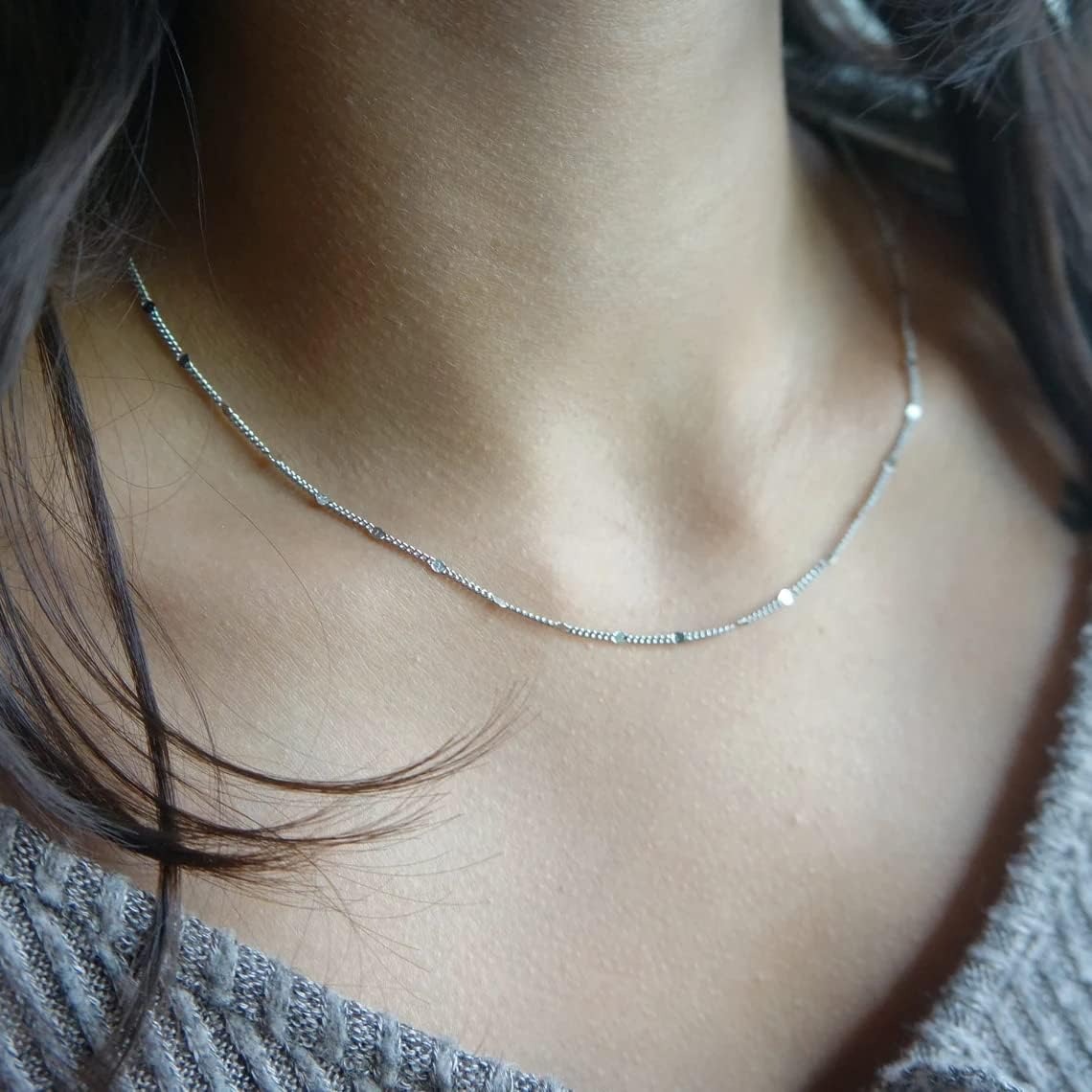 K Gold/Silver Plated Satellite - Birth Flower Necklace review and price
